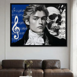 Baroque Composer Facing Mortality - living room mockup