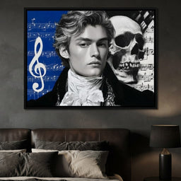 Baroque Composer Facing Mortality - bedroom mockup
