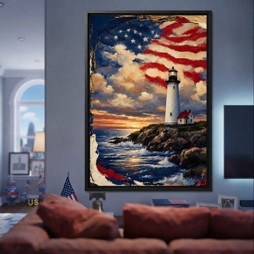Beacon of the Coastal Morning Light Canvas Print