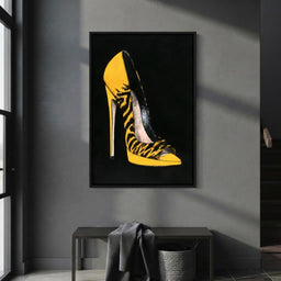 Bold Tiger Stripe Stiletto Power - entry hall mockup