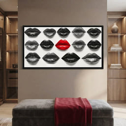 Breaking The Monotone Rhythm Red Lips - room mockup 2
