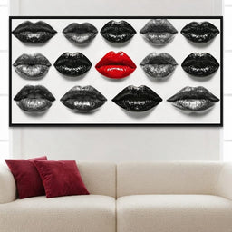 Breaking The Monotone Rhythm Red Lips - room mockup 3