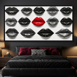 Breaking The Monotone Rhythm Red Lips - room mockup 10