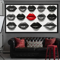 Breaking The Monotone Rhythm Red Lips - room mockup 12
