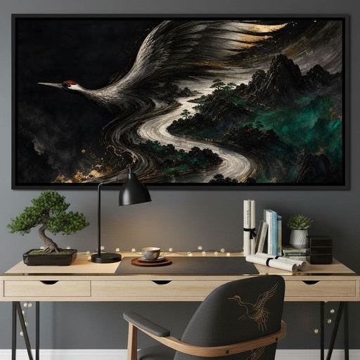 Ascending Over Jade Peaks Canvas Print