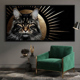 Golden Feline Radiant Majesty