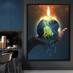 Holding the Earth - NicheCanvas