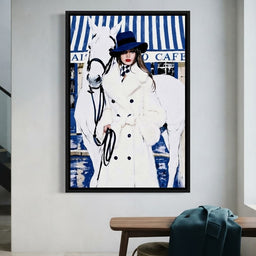 Cafe Socialite With A White Steed - entry hall mockup