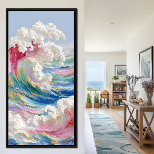 Multicolored Oceanic Swirl of Dreams Canvas Print