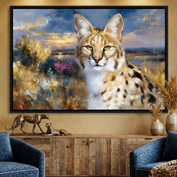 Savanna Serval Sunset Glow - Neal Hackett