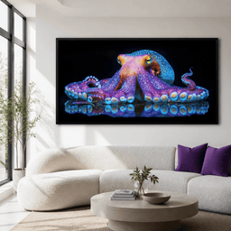 Chromatic Cephalopod - TooplesArt – room mockup 4