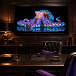 Chromatic Cephalopod - TooplesArt – room mockup 5
