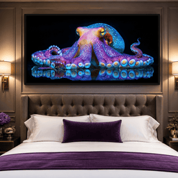 Chromatic Cephalopod - TooplesArt – room mockup 7
