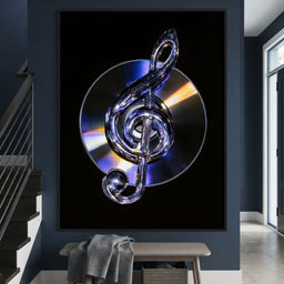 Chrome Rhythms On A Spinning Disc - entry hall mockup