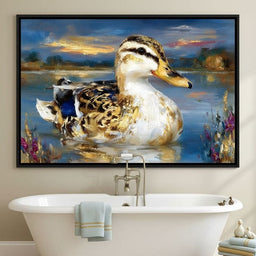 Golden Mallard Lake Sunset - Neal Hackett