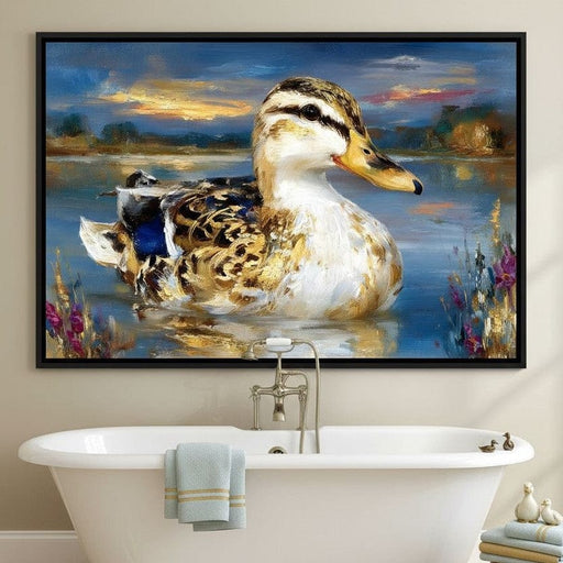 Golden Mallard Lake Sunset - Neal Hackett Canvas Print