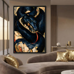 Coiled Ancient Predator Rising - room mockup 1