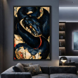 Coiled Ancient Predator Rising - room mockup 10