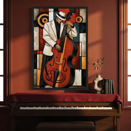 Cool Jazz Rhythm And The Upright Bass - room mockup 2