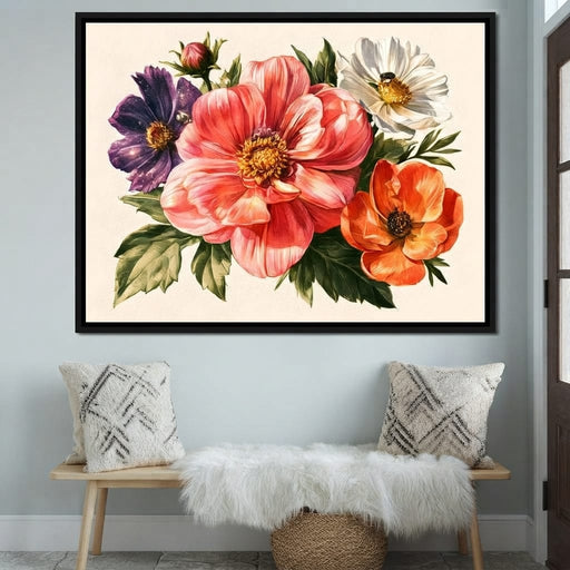 Cosmic Petals Upon A Summer Meadow Canvas Print