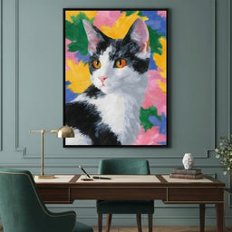 Golden Eyed Feline Brush Garden