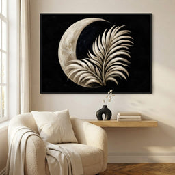 Crescent Shadow Over The Fallen Frond - room mockup 3