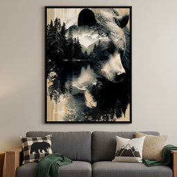 Wild Pines Bear Reflection