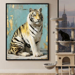 Regal Tiger Portrait Elegance