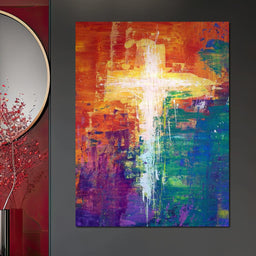 Abstract Cross - NicheCanvas