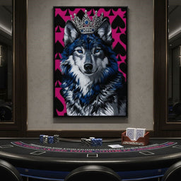 Majestic Crowned Wolf Royalty