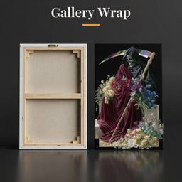 Death Rests With Fallen Petals - Gallery Wrap back and front