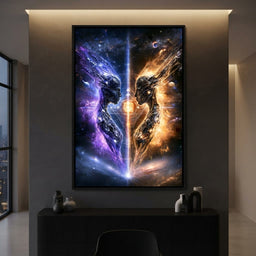 Dual Entities Of The Expanding Void - dining room mockup