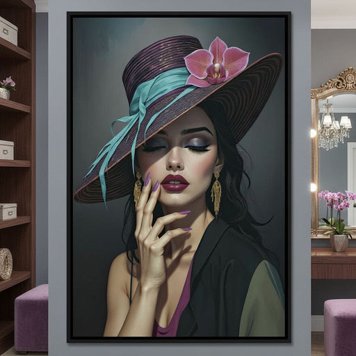 A Lady’s Poise - TooplesArt Canvas Print