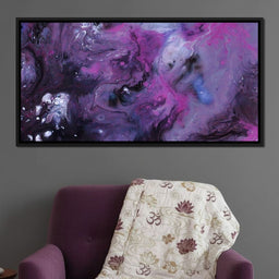 Abstract Purple & Black Canvas - NicheCanvas