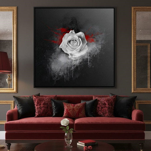 White Rose - Andreas Stridsberg Canvas Print