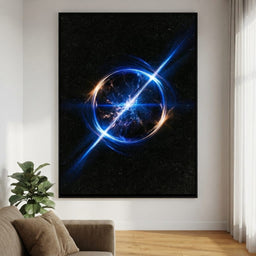 Echoes of a Distant Celestial Collision - living room mockup