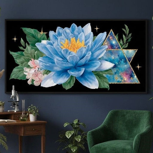Celestial Lotus Galaxy Radiance Canvas Print
