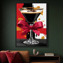 Espresso Martini Red Bow - room mockup 4
