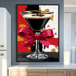 Espresso Martini Red Bow - room mockup 6