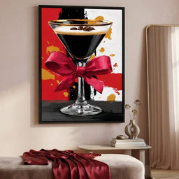 Espresso Martini Red Bow - room mockup 12
