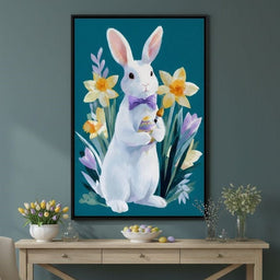 Easter Bunny With Daffodils