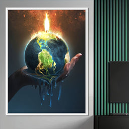 Holding the Earth - NicheCanvas