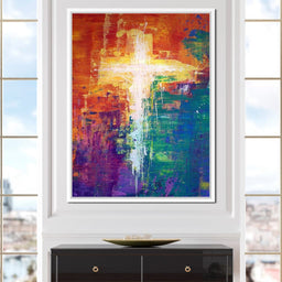 Abstract Cross - NicheCanvas