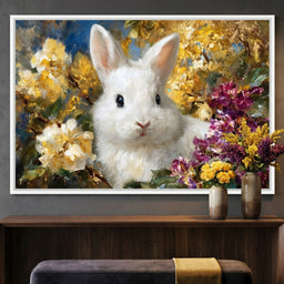 White Bunny Garden Bouquet - Neal Hackett