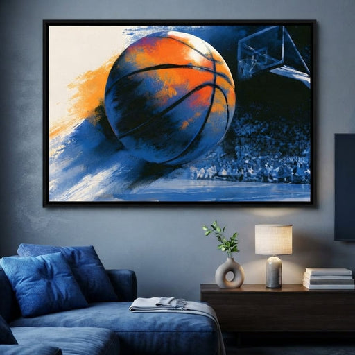 Flight of the Basketball Canvas Print