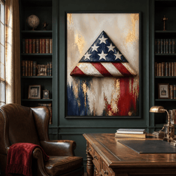 Folded Honor Beneath Gold Leaf - room mockup 3