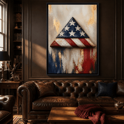 Folded Honor Beneath Gold Leaf - room mockup 4