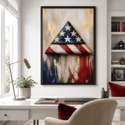 Folded Honor Beneath Gold Leaf - room mockup 12