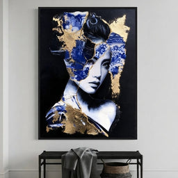 Fragile Beauty Mended With Gold - entry hall mockup