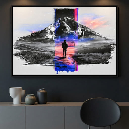 Fragmented Path To The Great Divide Canvas Print